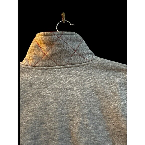 Vtg Active Elements Women's Button-Up Sweatshirt Jacket Med Gray Lined Pockets - Picture 8 of 12